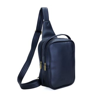 Túi Da Đeo Chéo CNT Unisex MQ16 Đen