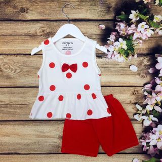 Sỉ bộ bé gái chấm bi ri 15
