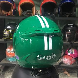 nón 3/4 grab kính dài