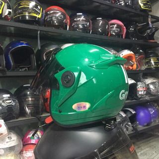 nón 3/4 grab kính dài