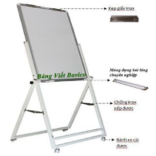 Bảng Flipchart cố định viết bút lông Ấn Độ kích thước 100x60cm