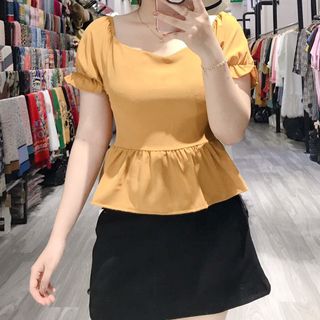 SƠ MI KIỂU PHỐI BÈO NHÚN LƯNG 466