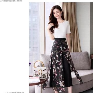 Set bộ áo thun quần giả váy