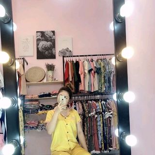 Lụa quần dài tay ngắn phối màu
