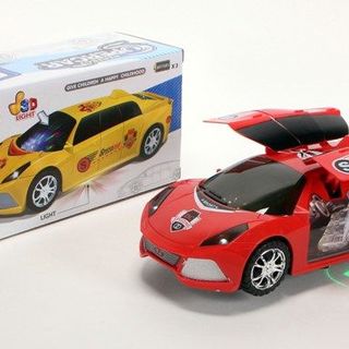 Hộp xe hơi 3D có đèn và nhạc mở cánh mã YJ388-3
