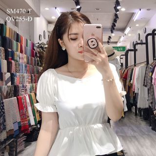 SƠ MI PEPLUM TAY BO