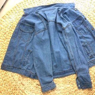 Áo khoác jean nam xanh trơn thời trang chuyên sỉ jean 2kJean