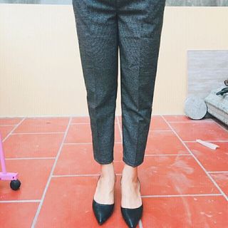 Quần baggy vải màu muối tiêu hót hít có bigsize