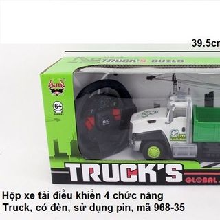 Hộp xe tải điều khiển 4 chức năng Truck có đèn sử dụng pin mã 968-35 giá sỉ