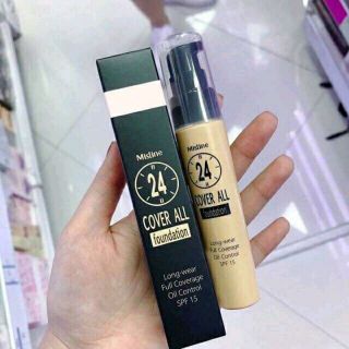 Kem lót che khuyết điểm Mistine 24h Cover All Foundation