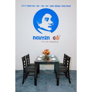 Bộ bàn ghế ăn Nguyên Gỗ – CB Đen
