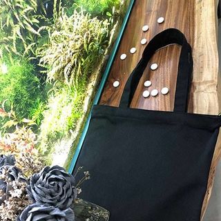 Túi vải canvas đen trơn