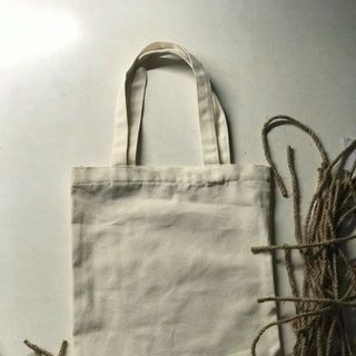 Túi vải canvas đen trơn