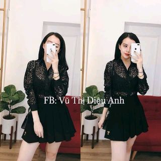 chân váy dập ly