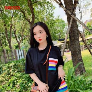 Đồ bộ thun lững cầu vồng nữ