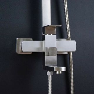 Sen cây vuông Inox 304 - vòi sen tay sen củ sen inox - cây sen tắm sen vuông sen massage sen inox 304 - sen cay sen tam giá sỉ​ giá bán buôn