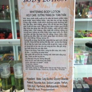 Holy care Body Chiếc Xuất Từ Ốc Sên