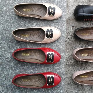 Giầy búp bê si da bò mũi nhọn - mũi bầu size 35 đến 42