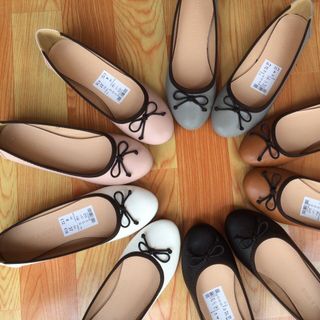 Giầy búp bê si da bò mũi nhọn - mũi bầu size 35 đến 42