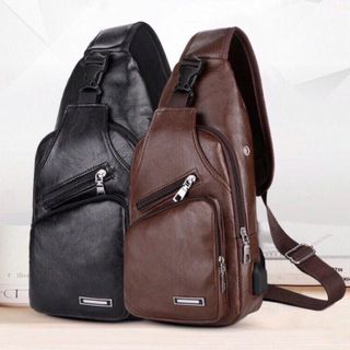 Túi bao tử nam 2 màu lịch lãm