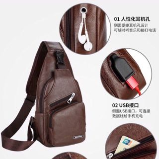 Túi bao tử nam 2 màu lịch lãm
