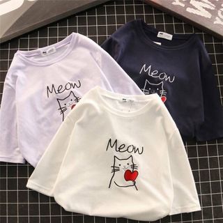 Áo thun nam nữ Meow giá sỉ