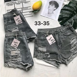 Quần Short Jean Nữ không rách Size Đại
