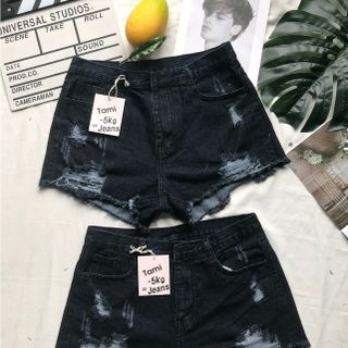 Quần Short Jean Nữ không rách Size Đại