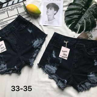 Quần Short Jean Nữ không rách Size Đại