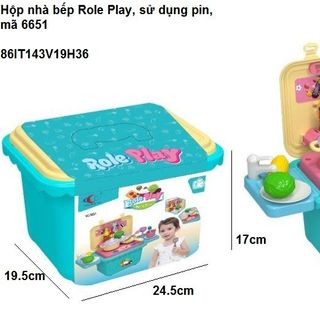 Hộp nhà bếp Role Play sử dụng pin mã 6651 giá sỉ