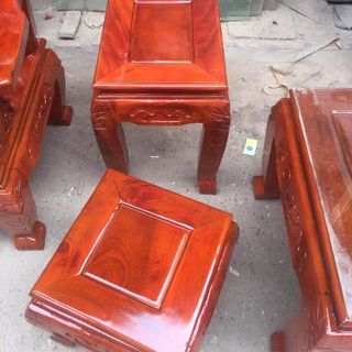 Bộ nghê đỉnh gỗ Xà cừ Tay 12