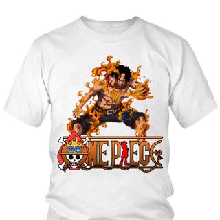 Áo thun Nam One Piece Ace Anime Mẫu 3 7 Màu