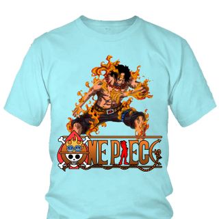 Áo thun Nam One Piece Ace Anime Mẫu 3 7 Màu
