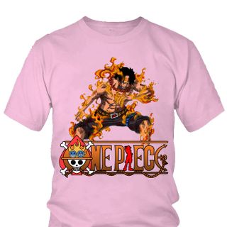 Áo thun Nam One Piece Ace Anime Mẫu 3 7 Màu
