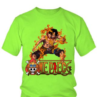 Áo thun Nam One Piece Ace Anime Mẫu 3 7 Màu
