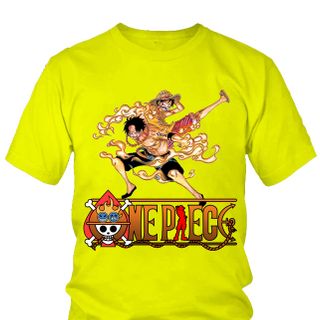 Áo thun Nam One Piece Ace Anime Mẫu 4 7 Màu