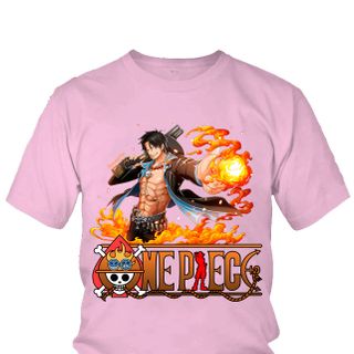 Áo thun Nam One Piece Ace Anime Mẫu 9 7 Màu