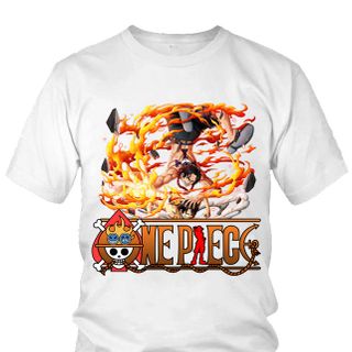 Áo thun Nam One Piece Ace Anime Mẫu 10 7 Màu