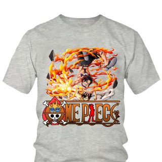 Áo thun Nam One Piece Ace Anime Mẫu 10 7 Màu