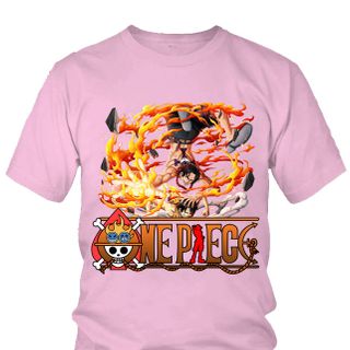 Áo thun Nam One Piece Ace Anime Mẫu 10 7 Màu