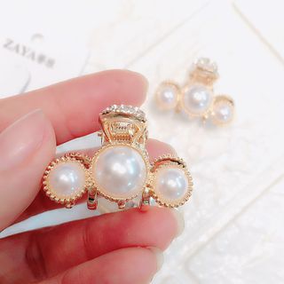 Kẹp cào đính hạt trai