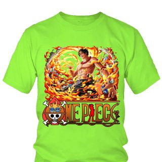 Áo thun Nam One Piece Ace Anime Mẫu 11 7 Màu