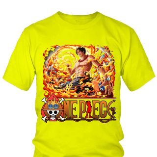 Áo thun Nam One Piece Ace Anime Mẫu 11 7 Màu