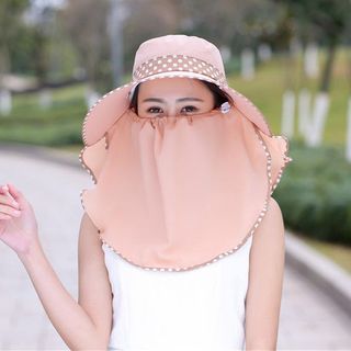 Nón chống nắng chấm bi - Tặng áo khoác thời trang