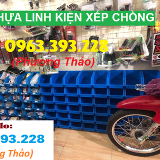 Khay nhựa đựng linh kiện xếp chồng hộp nhựa A6 giá sỉ