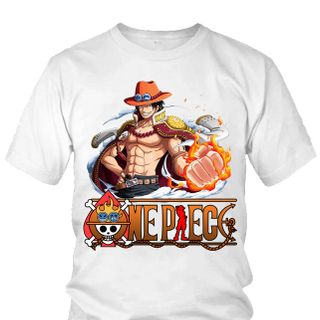 Áo thun Nam One Piece Ace Anime Mẫu 12 7 Màu