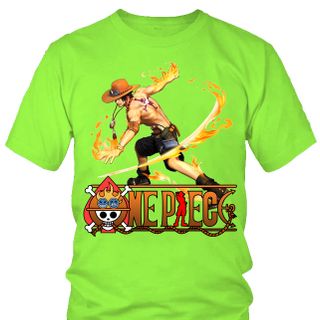 Áo thun Nam One Piece Ace Anime Mẫu 7 7 Màu