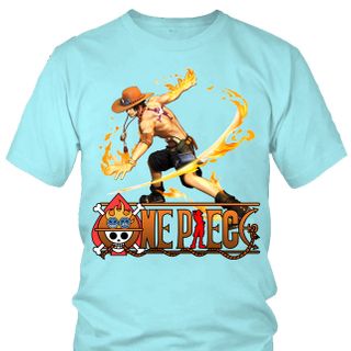 Áo thun Nam One Piece Ace Anime Mẫu 7 7 Màu