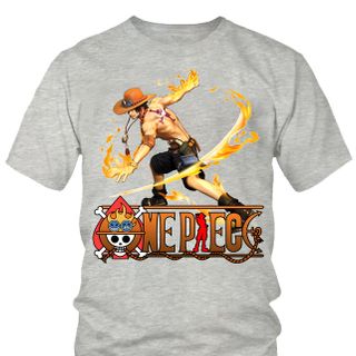 Áo thun Nam One Piece Ace Anime Mẫu 7 7 Màu