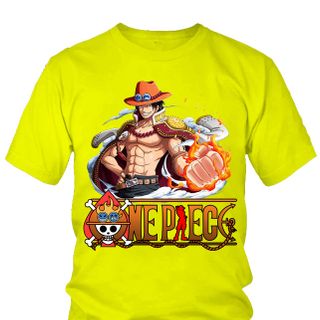 Áo thun Nam One Piece Ace Anime Mẫu 12 7 Màu